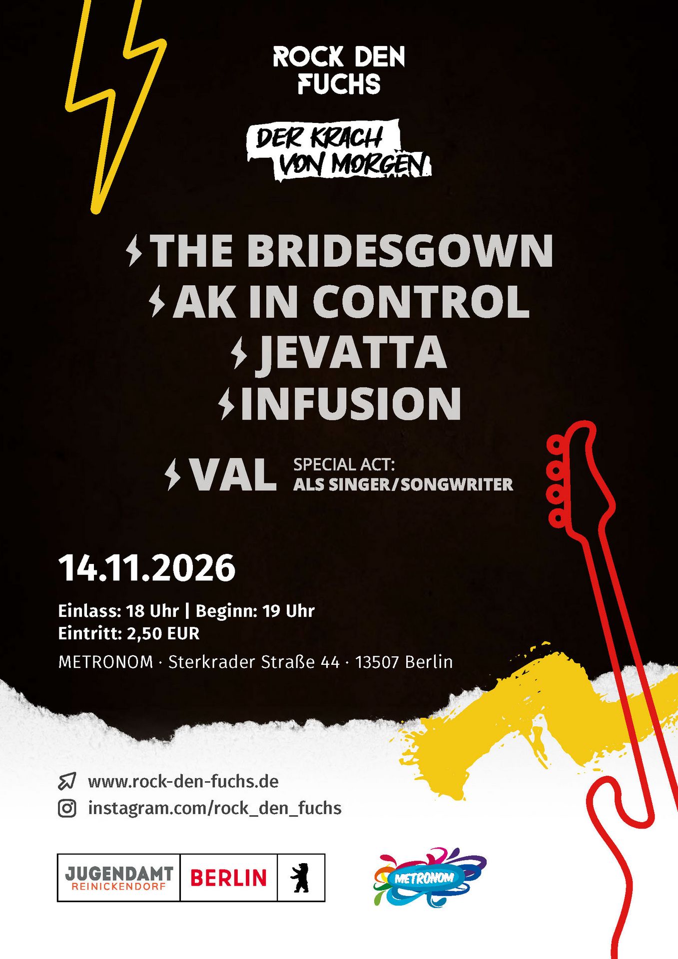 Offizielles Rock den Fuchs Plakat 2026